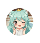 プレミアムウインクみなみちゃんスタンプ（個別スタンプ：7）