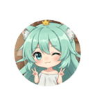 プレミアムウインクみなみちゃんスタンプ（個別スタンプ：9）
