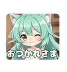 新アイコンウインクみなみちゃんスタンプ（個別スタンプ：5）