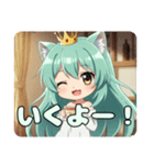 新アイコンウインクみなみちゃんスタンプ（個別スタンプ：6）