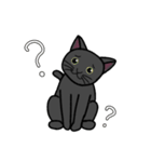 ゆるーい黒猫ちゃん（個別スタンプ：5）