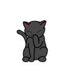 ゆるーい黒猫ちゃん（個別スタンプ：16）