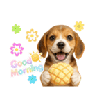 かわいいビーグルの犬スタンプ2（個別スタンプ：1）