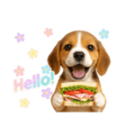かわいいビーグルの犬スタンプ2（個別スタンプ：2）