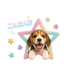 かわいいビーグルの犬スタンプ2（個別スタンプ：3）