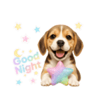 かわいいビーグルの犬スタンプ2（個別スタンプ：4）