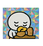 キラキラシール風アヒル@SFW（個別スタンプ：10）
