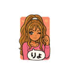 ギャルっぽい 女の子（個別スタンプ：3）