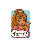 ギャルっぽい 女の子（個別スタンプ：5）