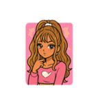 ギャルっぽい 女の子（個別スタンプ：7）