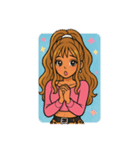 ギャルっぽい 女の子（個別スタンプ：9）