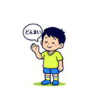 緑と青の頑張ってばかりサッカー少年（個別スタンプ：6）