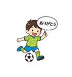 緑と青の頑張ってばかりサッカー少年（個別スタンプ：25）