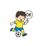 緑と青の頑張ってばかりサッカー少年（個別スタンプ：27）