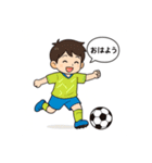 緑と青の頑張ってばかりサッカー少年（個別スタンプ：31）