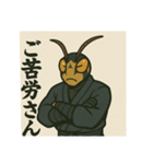 昆虫擬人化1 江戸時代風（個別スタンプ：6）