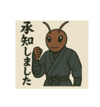 昆虫擬人化1 江戸時代風（個別スタンプ：9）