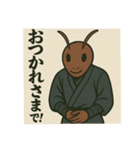 昆虫擬人化1 江戸時代風（個別スタンプ：13）