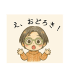 秋のクレヨンお母さんの日常会話（個別スタンプ：6）