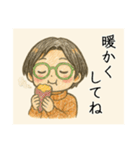 秋のクレヨンお母さんの日常会話（個別スタンプ：16）