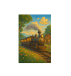 鉄道と森の動物たち（個別スタンプ：6）