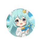 精霊みなみちゃんの日常プレミアム（個別スタンプ：4）