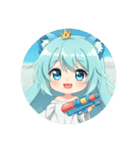 精霊みなみちゃんの日常プレミアム（個別スタンプ：9）