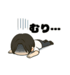夏の暑い中で日常会話を楽しむお母さん（個別スタンプ：1）
