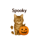 秋の花を贈るねこ♡Halloween Autumn cat（個別スタンプ：22）