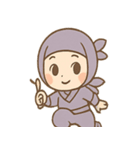ゆるかわ忍者ちゃんのあいさつスタンプ（個別スタンプ：7）