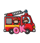 消防車LINEスタンプ（個別スタンプ：1）