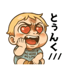 つんべび！3 劇画風ウザかわ赤ちゃん日常（個別スタンプ：9）