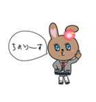 うさギャル子（個別スタンプ：3）