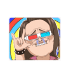 おもろ顔女子2（個別スタンプ：6）