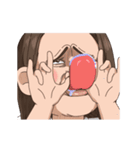 おもろ顔女子2（個別スタンプ：7）