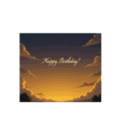 誕生日おめでとう！アニメーション（個別スタンプ：9）