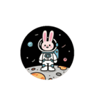 ニコニコハッピーラビット（個別スタンプ：1）