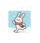 ニコニコハッピーラビット（個別スタンプ：9）