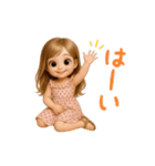 毎日使える♡かわいい女の子スタンプ！（個別スタンプ：3）