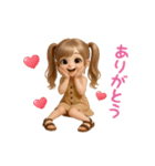毎日使える♡かわいい女の子スタンプ！（個別スタンプ：7）