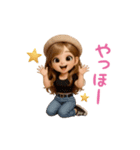 毎日使える♡かわいい女の子スタンプ！（個別スタンプ：13）