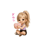 毎日使える♡かわいい女の子スタンプ！（個別スタンプ：22）