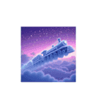 Mystic Winter Train 幻想的な冬の列車（個別スタンプ：4）