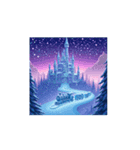 Mystic Winter Train 幻想的な冬の列車（個別スタンプ：5）