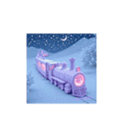 Mystic Winter Train 幻想的な冬の列車（個別スタンプ：7）