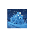 Mystic Winter Train 幻想的な冬の列車（個別スタンプ：8）