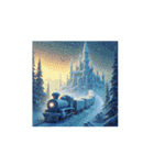 Mystic Winter Train 幻想的な冬の列車（個別スタンプ：10）