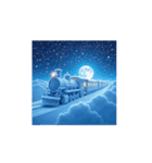 Mystic Winter Train 幻想的な冬の列車（個別スタンプ：11）
