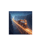 Mystic Winter Train 幻想的な冬の列車（個別スタンプ：13）