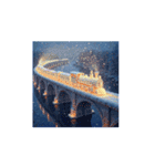 Mystic Winter Train 幻想的な冬の列車（個別スタンプ：14）